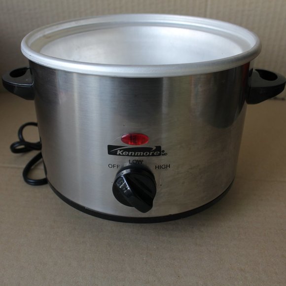 Mini Slow Cooker - Kenmore - Stainless Steel - 3 Quart - EUC - Picture 2 of 9